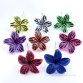 Hand-made Printed Morocco Style Foam Plumeria Hair Pick